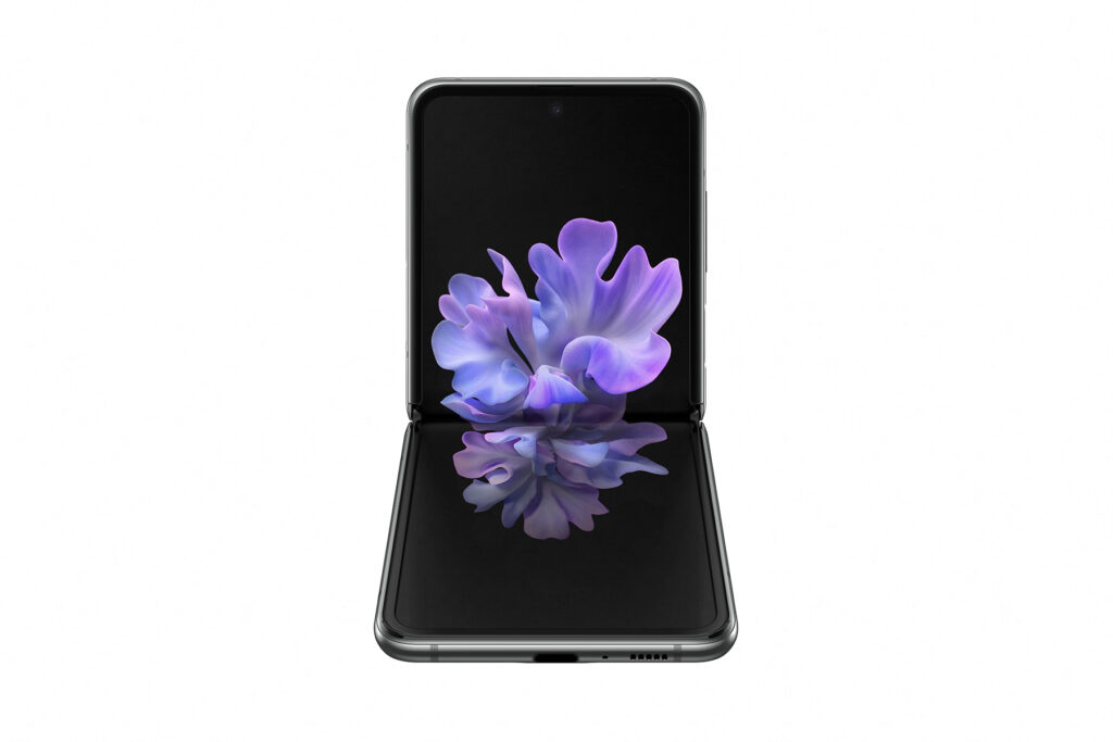 012 galaxyzflip5g mystic gray front table top