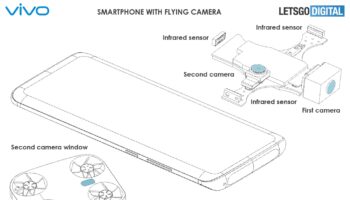 vivo smartphone flying camera