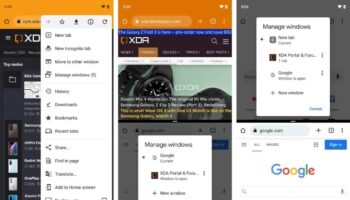 01 Chrome Android 12 multi windo