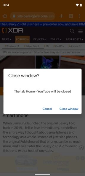 Google Chrome Close Window