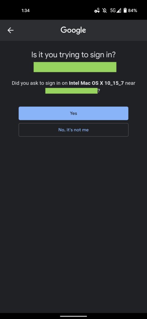 Google transforme Chrome pour Android en une clé de sécurité 2FA 51 google prompt account