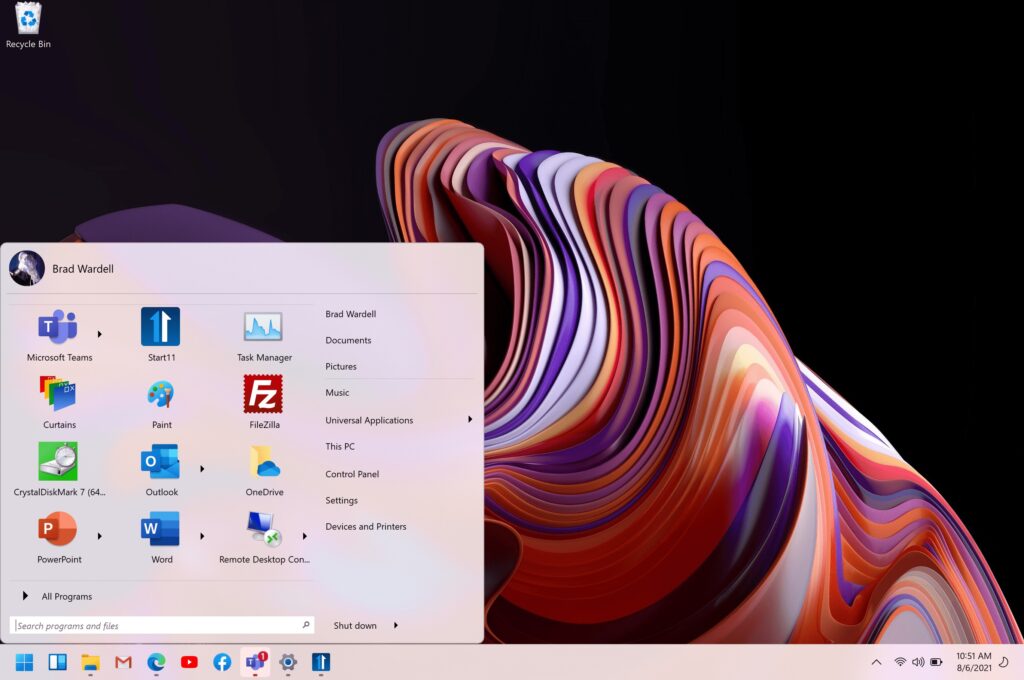 Start11 va permettre de personnaliser le menu Démarrer de Windows 11 47 start11 beta1 ss01 min