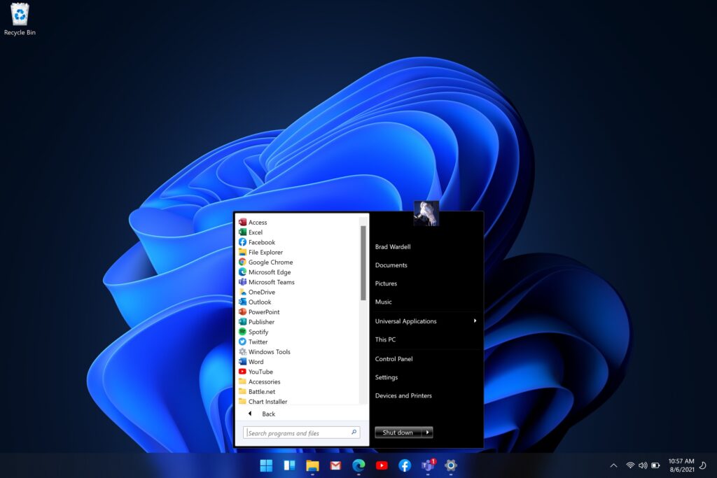 Start11 va permettre de personnaliser le menu Démarrer de Windows 11 46 start11 beta1 ss02