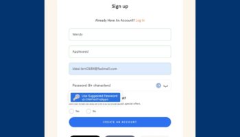 3 Suggested password