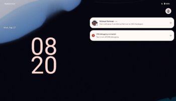 Android 12.1 Dual pane Lockscree