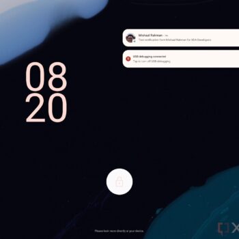 Android 12.1 Dual pane Lockscree