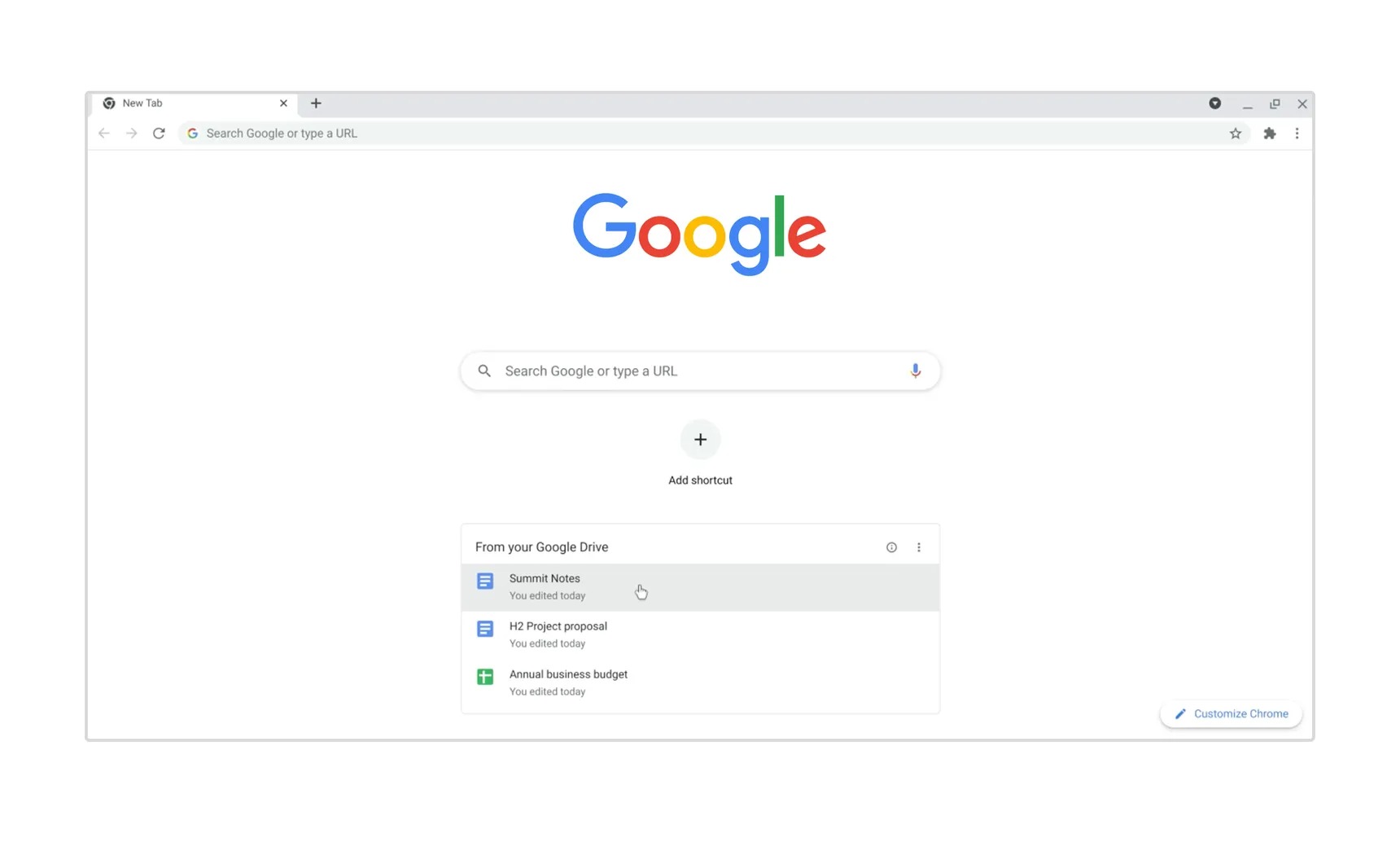 Chrome vous permet de poursuivre vos recherches sans appuyer sur le bouton « Précédent » 52 Docs Module Desktop