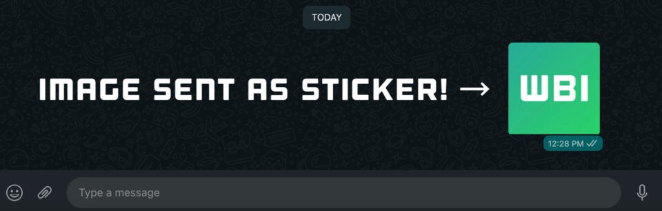WhatsApp travaille sur un outil permettant de convertir les images en autocollants 50 WA IMAGE SENT AS STICKER DESKTOP