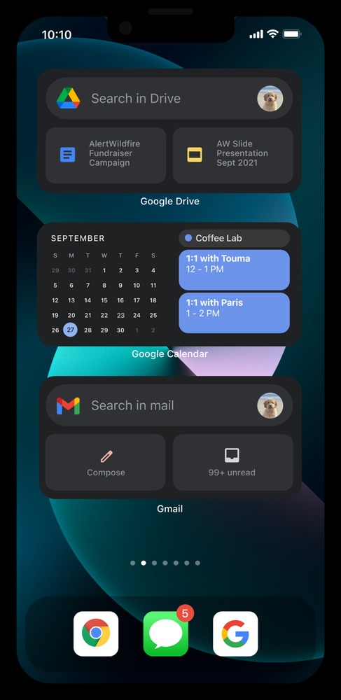 Google montre comment faire ressembler l'écran d'accueil d'un iPhone 13 à celui d'Android 53 Work view iPhone.max 1000x1000 1
