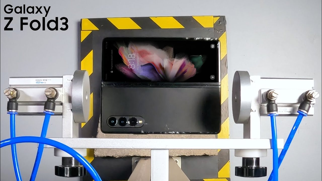 Les tests de chute du Galaxy Z Fold 3 sont assez encourageants