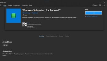 windows subsystem for android