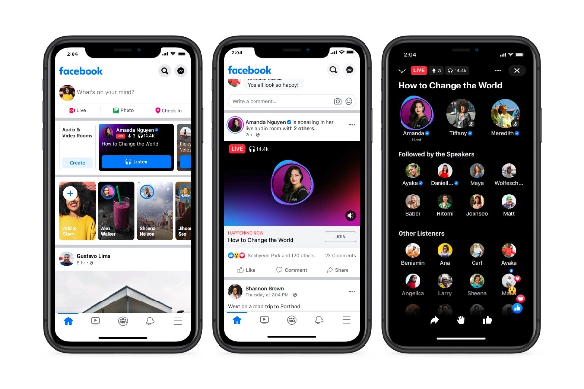 Facebook Live Audio Rooms