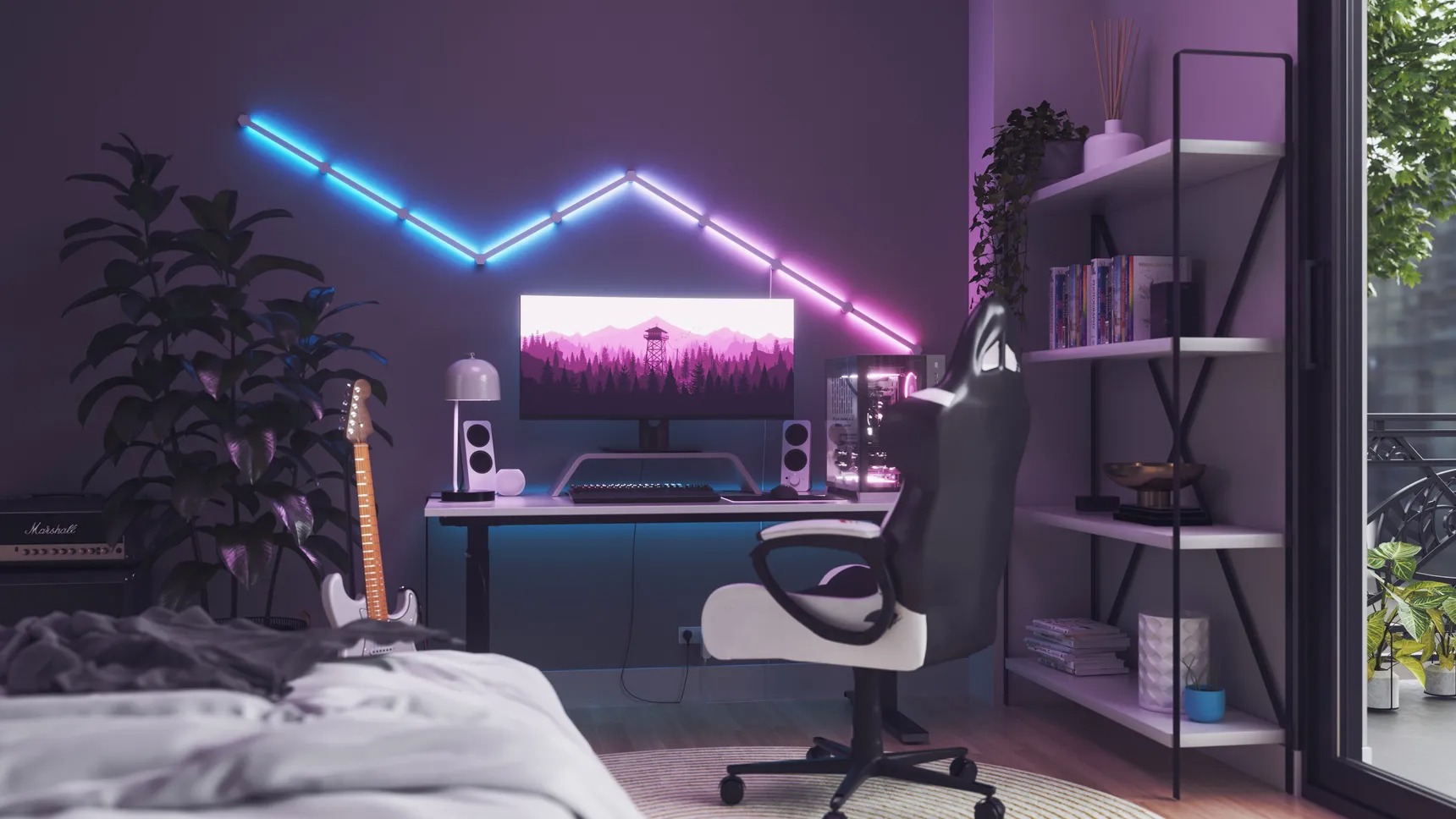 Nanoleaf Lines abandonne les panneaux pour une barre d’éclairage murale modulaire