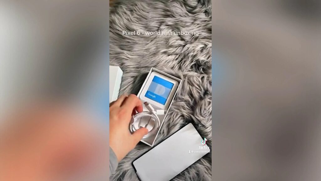 La première vidéo de déballage du Pixel 6 révèle le contenu de la boîte 54 Pixel 6 Sorta Seaform unboxing 1