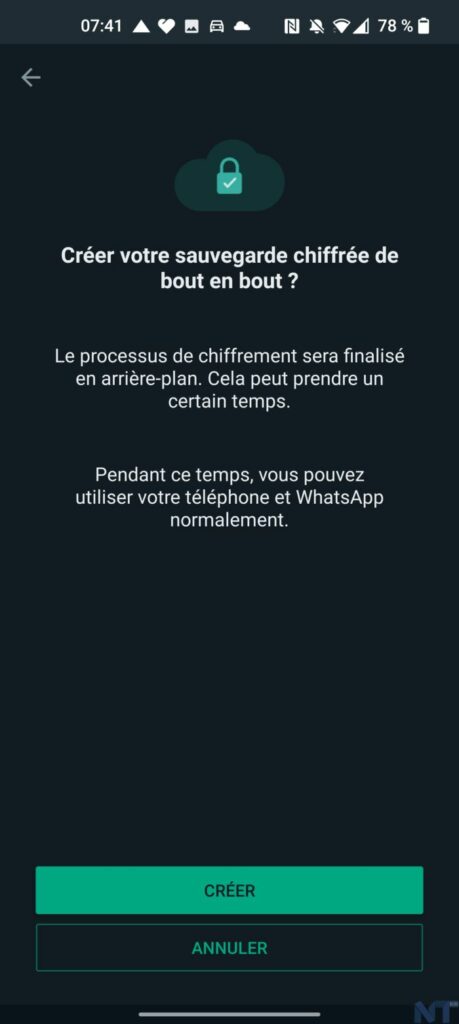 Comment chiffrer vos sauvegardes sur WhatsApp ? 55 Screenshot 20211012 074106 resultat