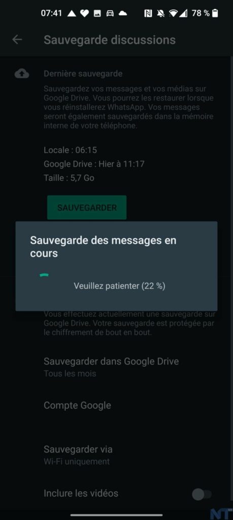 Comment chiffrer vos sauvegardes sur WhatsApp ? 57 Screenshot 20211012 074114 resultat
