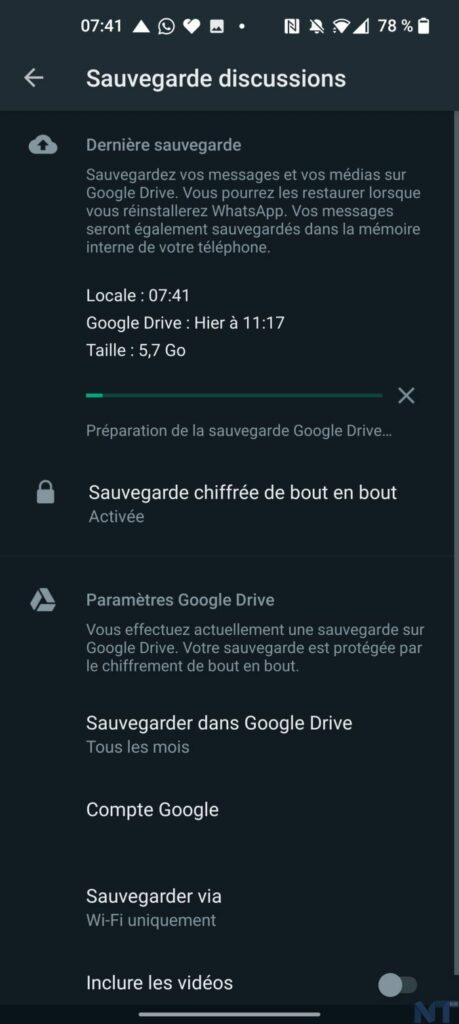 Comment chiffrer vos sauvegardes sur WhatsApp ? 58 Screenshot 20211012 074128 resultat