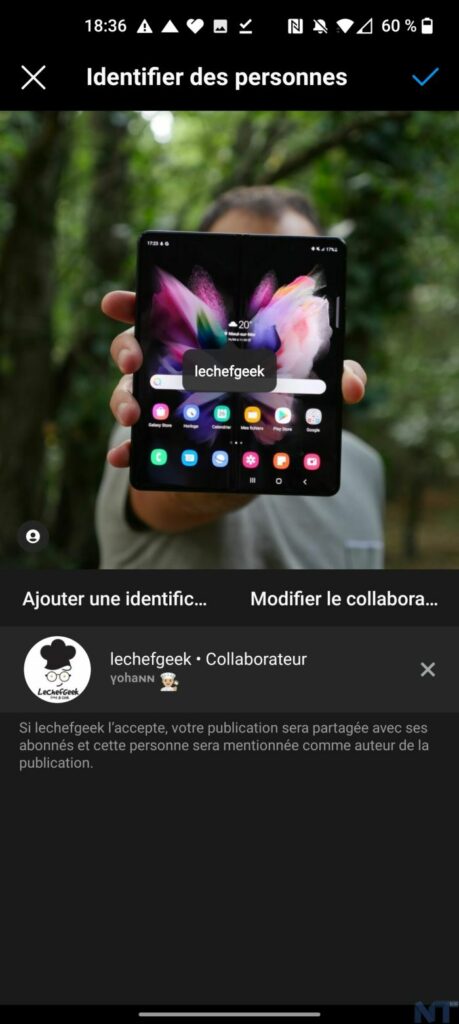 Comment collaborer avec d'autres créateurs sur des publications et des Reels Instagram ? 55 Screenshot 20211024 183632 resultat