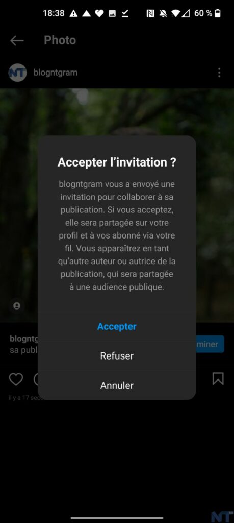 Comment collaborer avec d'autres créateurs sur des publications et des Reels Instagram ? 58 Screenshot 20211024 183806 resultat