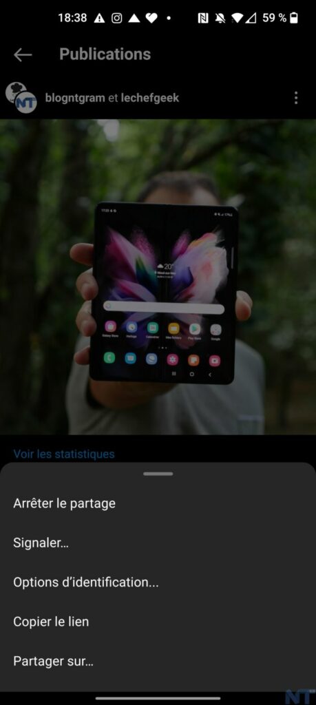 Comment collaborer avec d'autres créateurs sur des publications et des Reels Instagram ? 59 Screenshot 20211024 183829 resultat