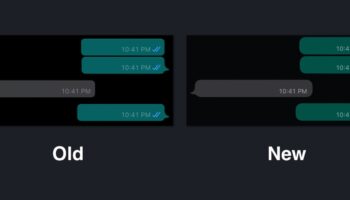 whatsapp redesigned chat bubbles