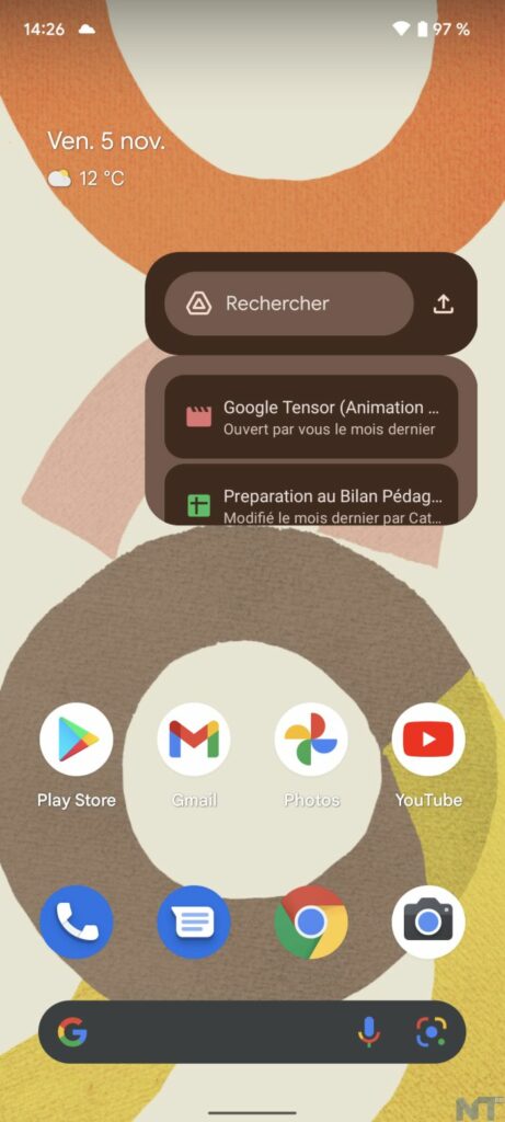 Le nouveau widget Material You Google Drive apparaît sur Android 12 53 Screenshot 20211105 142600 resultat