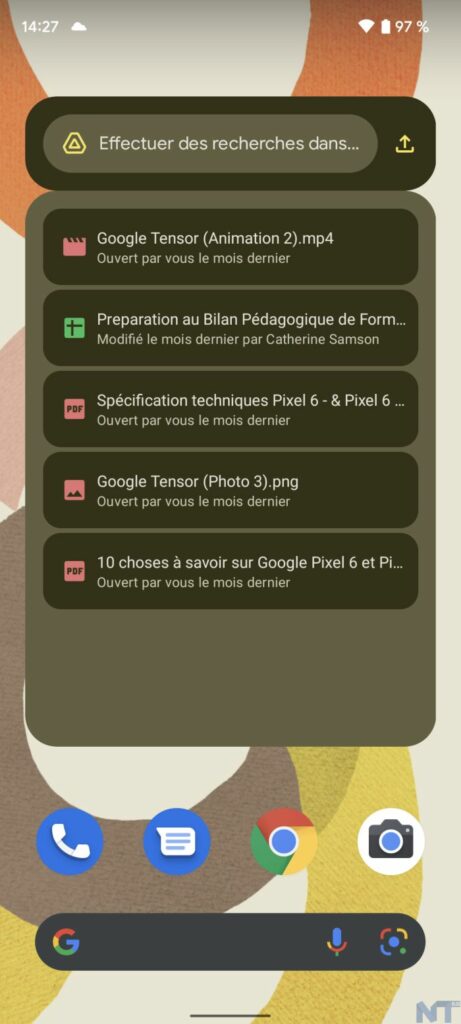 Le nouveau widget Material You Google Drive apparaît sur Android 12 54 Screenshot 20211105 142701 resultat