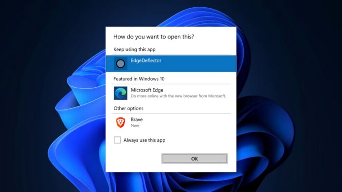 Microsoft bloque EdgeDeflector pour forcer les utilisateurs de Windows 11 à utiliser Edge