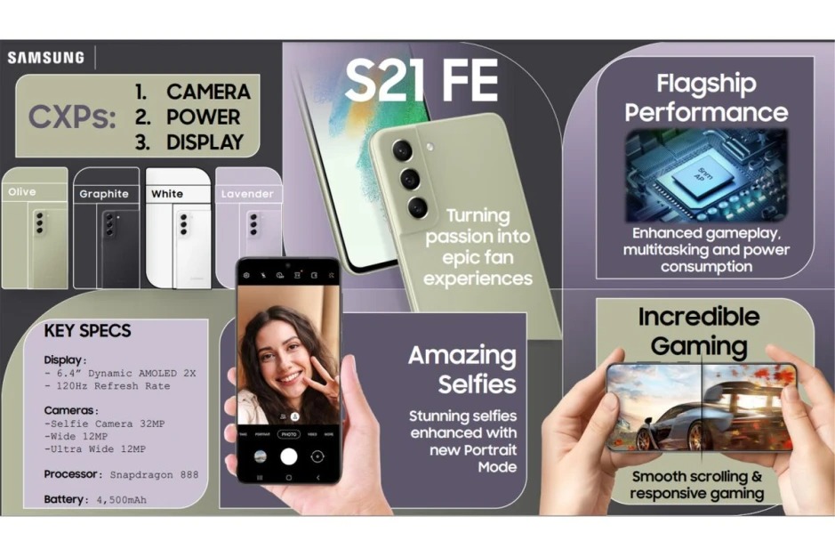 Galaxy S21 FE promotional materi