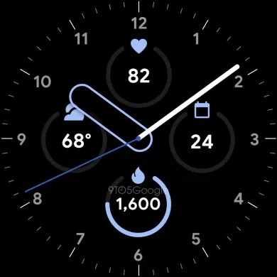 Des cadrans de montre de la Google Pixel Watch montrent l'intégration de Fitbit et de nouveaux designs 64 Google Pixel Watch face 8.jpg