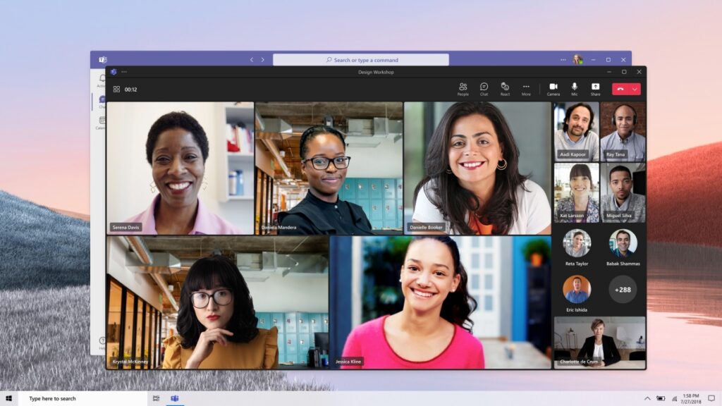 Microsoft Teams Essentials est une nouvelle version autonome destinée aux petites entreprises 53 Meeting video call faces