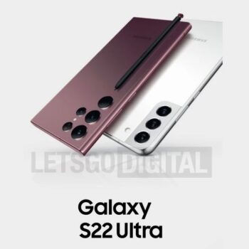 Samsung Galaxy S22 Ultra press m