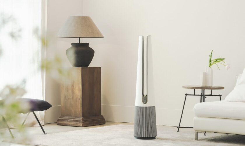 CES 2022 : le AeroTower PuriCare de LG purifie votre air très simplement 65 aerotower 1