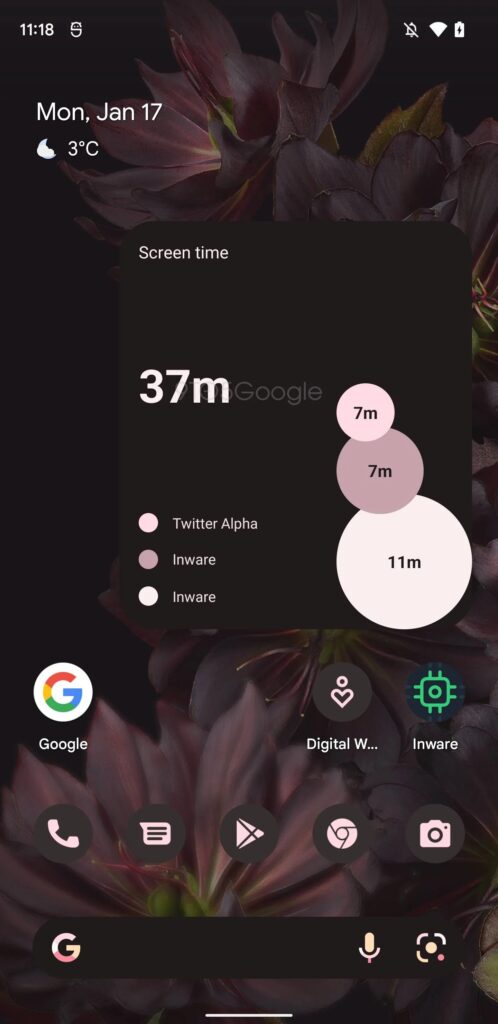 Google travaille sur un nouveau widget de Bien-être numérique pour votre écran d'accueil 55 Digital Wellbeing widget b