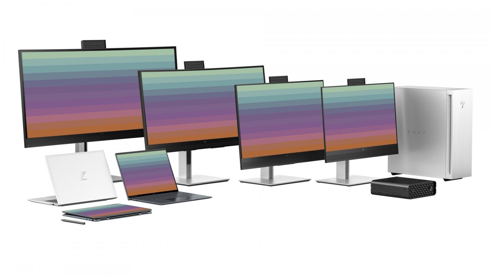 HP new monitors desktops lapto