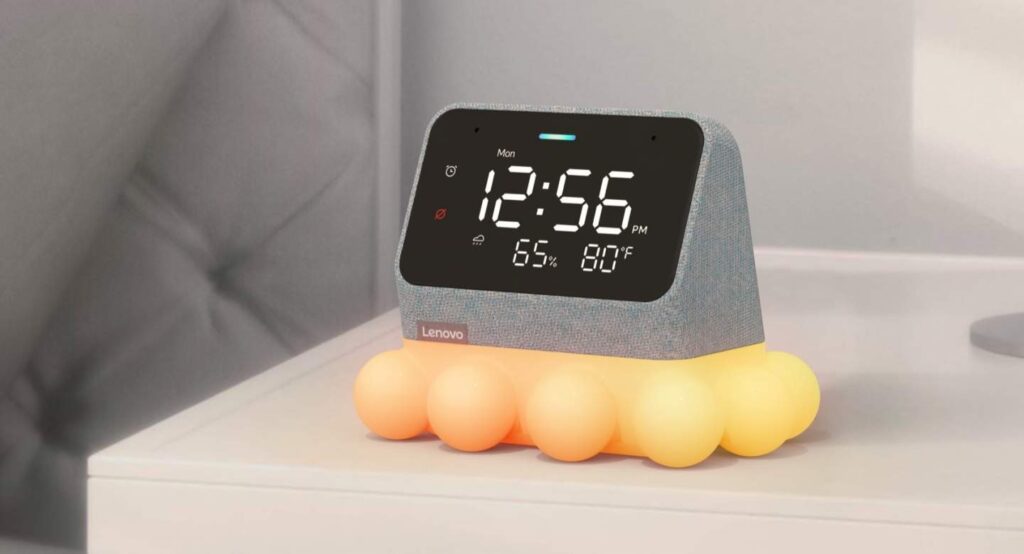 CES 2022 : la nouvelle horloge connectée de Lenovo troque Google Assistant pour Alexa 45 Lenovo Ambient Light Dock Squid