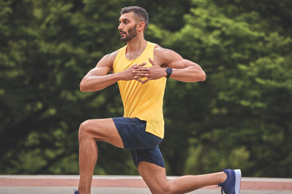 CES 2022 : Garmin lance les montres Venu 2 Plus et Vivomove Sport 53 Visuel N› 3 20210614 Support FIT 0398 CMYK