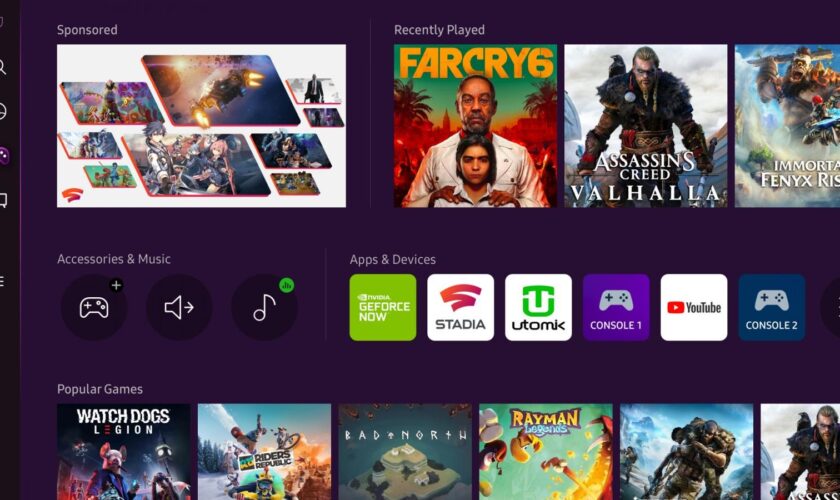 samsung gaming hub