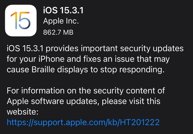 apple internet security updates