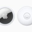 Apple airtag front and back emoj