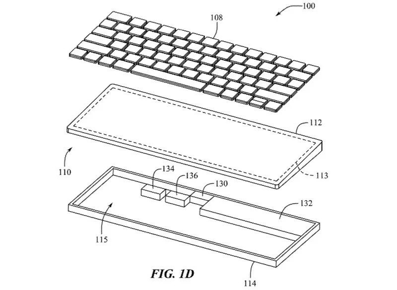 Apple pourrait améliorer encore son Magic Keyboard avec un Mac complet sous le capot 51 Magic Keyboard Mac Patent 4