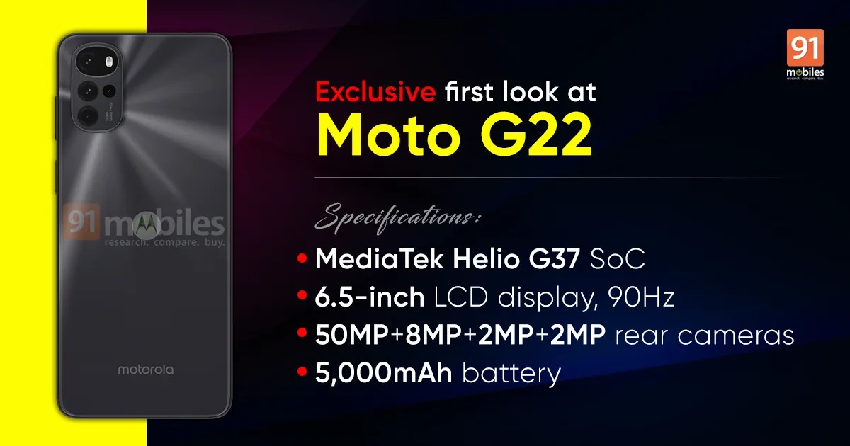 Moto g22 details 1