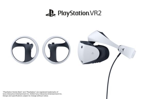 Sony PlayStation VR2 headset and 1