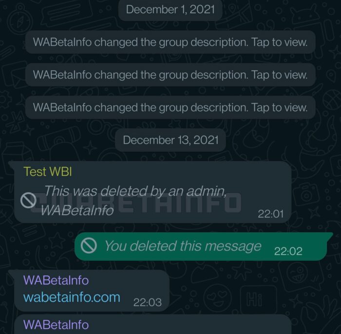 WA DELETED BY ADMIN FOR EVERYONE