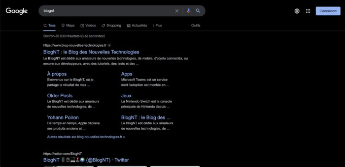 Google Recherche teste un nouveau thème sombre noir sur les ordinateurs de bureau