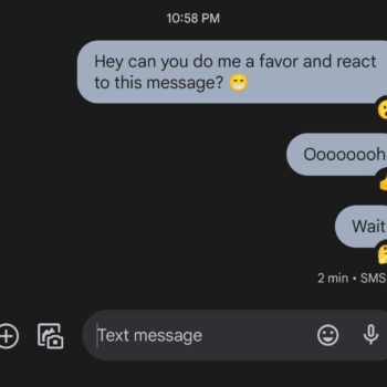 iMessage reactions Google Messag