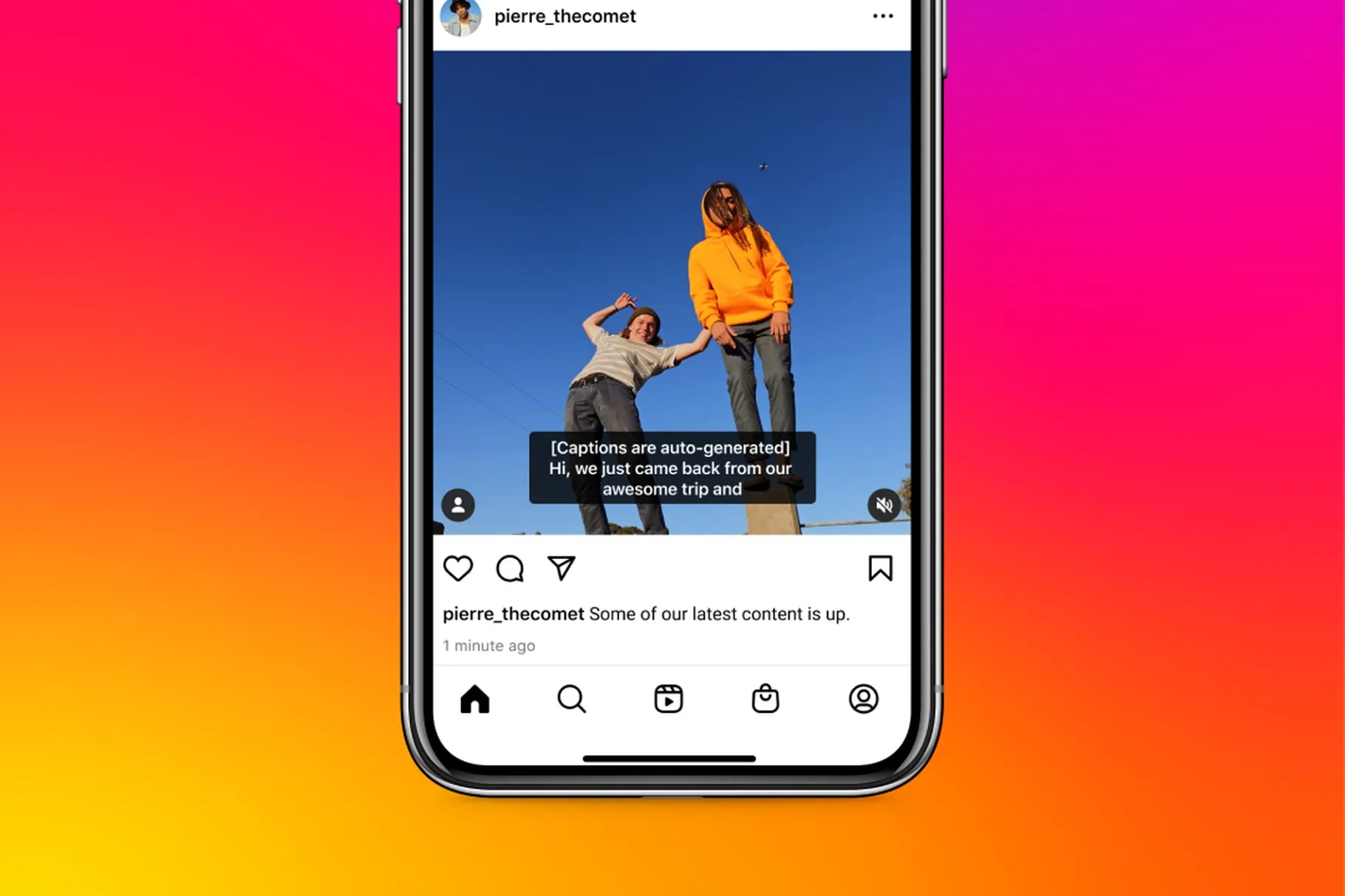 Instagram aggiunge didascalie generate automaticamente ai video
