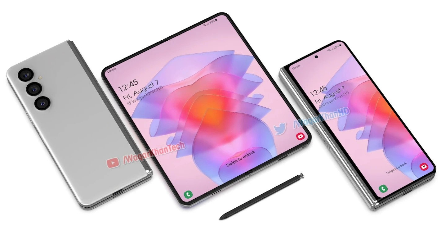 5G Samsung Galaxy Z Fold 4 rende