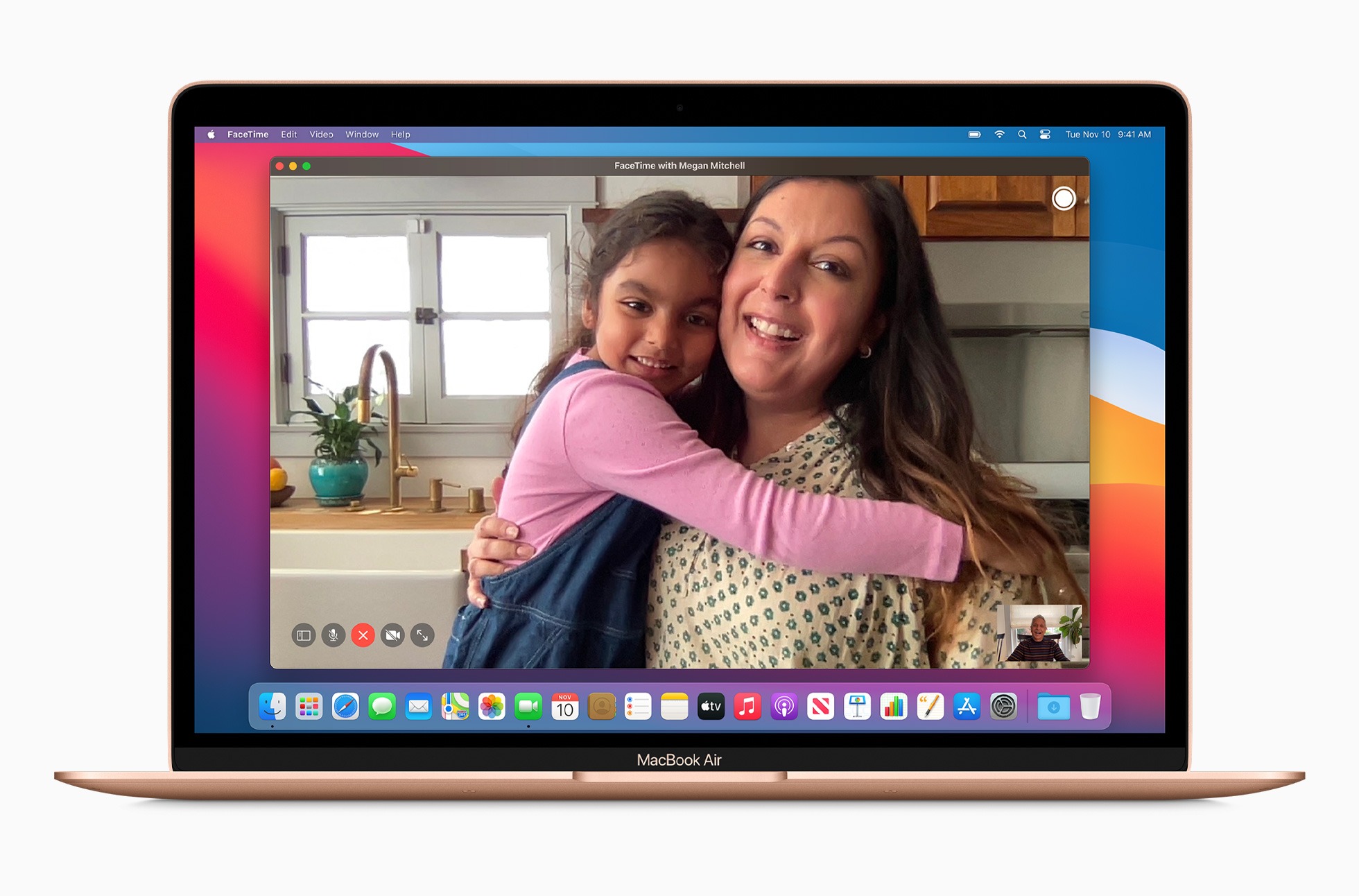 Apple new macbookair gold faceti