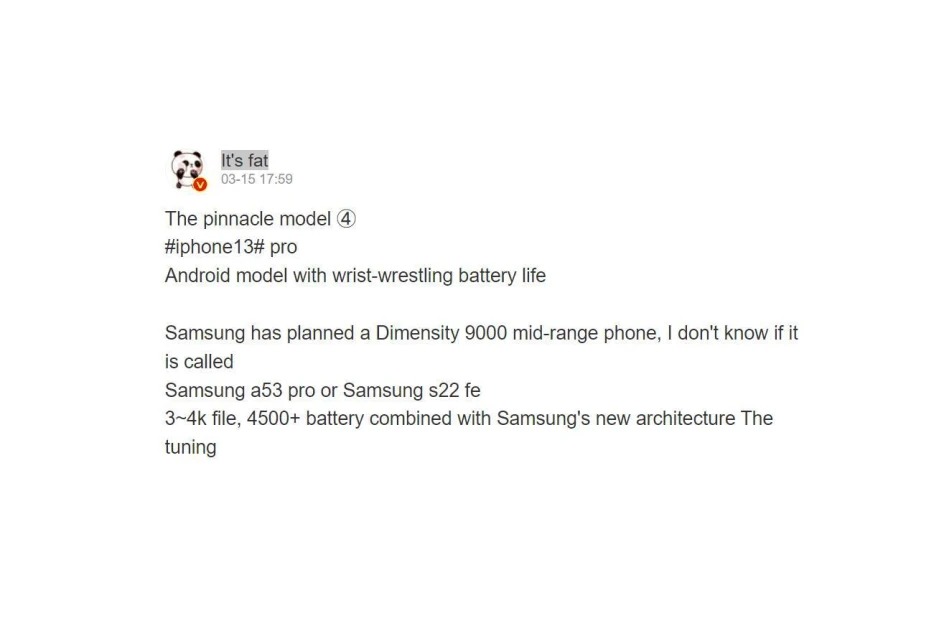 Galaxy S22 FE specs